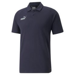 Koszulka Sportowa Polo Puma Teamfinal Casuals. Białe koszulki polo Puma, m, bez wzorów, bez kołnierzyka, bez ramiączek. Za 191.30 zł.