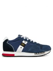 Blauer Sneakersy S5QUEENS01 Granatowy. Niebieskie buty sportowe casual Blauer, bez wzorów, z materiału, bez zapięcia. Za 399.99 zł.
