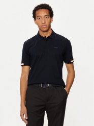 Boss Polo Parlay 147 50467113 Granatowy Regular Fit. Niebieskie koszulki polo Boss, m, bez wzorów, z bawełny, bez kołnierzyka, bez ramiączek. Za 329.99 zł.