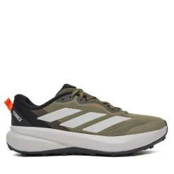Trekkingi adidas. Zielone buty trekkingowe Adidas, bez wzorów, bez zapięcia. Za 439.99 zł.