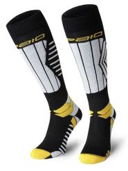 Spaio Podkolanówki narciarskie "Play" w kolorze czarno-żółto-białym rozmiar: 38-40. Białe skarpety Spaio, bez wzorów. Za 78.99 zł.