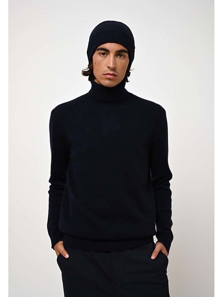 AUTHENTIC CASHMERE Kaszmirowy golf "Martin" w kolorze granatowym rozmiar: XL. Niebieskie golfy AUTHENTIC CASHMERE, xl, bez wzorów, z kaszmiru, bez ramiączek. Za 630.99 zł.