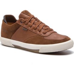 Sneakersy GEOX - U Kaven A U926MA 022ME C6G6N Browncotto/Cognac. Brązowe buty sportowe casual Geox, bez wzorów, z materiału, bez zapięcia. W wyprzedaży za 259.00 zł.