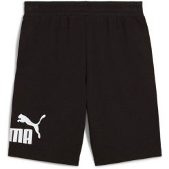 Spodenki męskie PUMA ESS Big No. 1 Logo 10". Czarne krótkie spodenki sportowe Puma, m, bez wzorów, z bawełny. Za 190.00 zł.