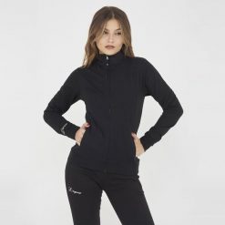 Męska Bluza Biegowa z Kapturem i Zamkiem Czarna. Czarne bluzy z kapturem Legea, m, bez wzorów, z bawełny, z kapturem. Za 96.00 zł.