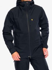 Kurtka z membraną Fjallraven Bergtagen GTX Touring Jacket. Czarne kurtki Fjällräven, l, bez wzorów, z gore-texu, bez kaptura. Za 2,584.99 zł.