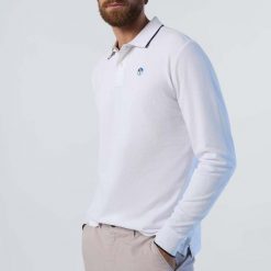 NORTH SAILS POLO LONG SLEEVE Biały. Białe koszulki polo North Sails, m, bez wzorów, z tkaniny, bez kołnierzyka, bez ramiączek. Za 283.99 zł.