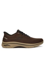 Skechers Sneakersy Go Walk Arch Fit 2.0 - Percy 216812 Brązowy ciemny. Brązowe buty sportowe casual Skechers, bez wzorów, z materiału, bez zapięcia. Za 479.99 zł.
