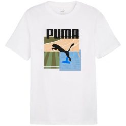 Męska Koszulka Sportowa Summer II. Białe t-shirty sportowe Puma, bez wzorów, bez ramiączek, trekkingowe. Za 138.99 zł.
