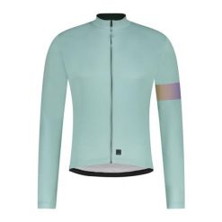 VERTEX Jersey z długim rękawem i nadrukiem, przezroczysty niebieski. Niebieskie bluzy Shimano, bez wzorów, z jersey, bez kaptura. Za 489.90 zł.