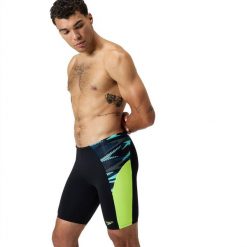 Kąpielówki męskie spodenki kąpielowe Speedo Endurance Max Splice. Czarne kąpielówki Speedo, l, bez wzorów. Za 297.47 zł.
