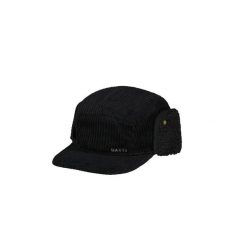 Czapka typu snapback Barts Rayner. Czarne czapki z daszkiem Barts, bez wzorów, z bawełny. Za 171.00 zł.