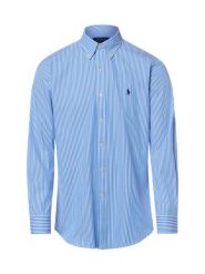 Polo Ralph Lauren Koszula Mężczyźni Modern Fit Bawełna niebieski, M. Niebieskie koszule Polo Ralph Lauren, m, bez wzorów, z bawełny, bez kołnierzyka, bez ramiączek. Za 689.95 zł.