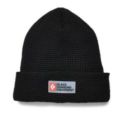 Czapka zimowa unisex Black Diamond Double Waffle Beanie. Czarne czapki zimowe Black Diamond, bez wzorów. Za 114.99 zł.