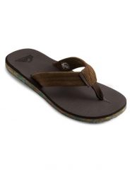 Sandały dla Mężczyzn CARVER SUEDE RECYCLED. Brązowe sandały Quiksilver, z gumy, bez zapięcia. Za 155.20 zł.
