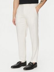 Michael Kors Spodnie garniturowe MK0SP01067 Écru Regular Fit. Eleganckie spodnie Michael Kors, m, z syntetyku. Za 599.99 zł.