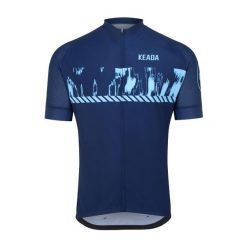 Męska koszulka rowerowa z krótkim rękawem – Signal One. Niebieskie odzież kompresyjna KEADA SPORTS, m, bez wzorów, na fitness i siłownię. Za 332.00 zł.