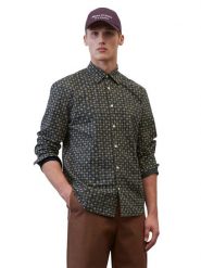Marc O'Polo Koszula 322725042090 Granatowy Regular Fit. Niebieskie koszule Marc O'Polo, m, bez wzorów, z bawełny, bez kołnierzyka, bez ramiączek. Za 239.99 zł.
