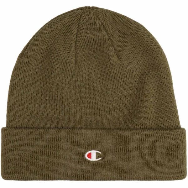 Czapka Champion Beanie Cap 806065. Zielone czapki z daszkiem Champion, na jesień, bez wzorów, z materiału. Za 59.90 zł.