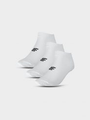 4F Skarpety casual przed kostkę (3-pack) męskie - białe 39-42. Białe skarpety 4F, bez wzorów, z bawełny. Za 44.99 zł.