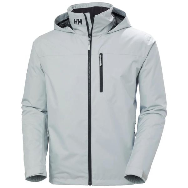 Pośrednia kurtka z kapturem Helly Hansen Crew 2. Szare kurtki Helly Hansen, m, bez wzorów, z materiału, z kapturem. Za 830.50 zł.