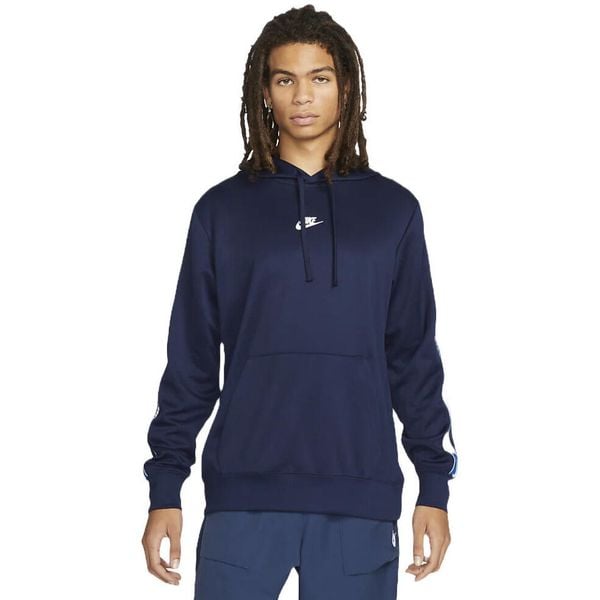 Bluza z kapturem męskie Nike Sportswear. Niebieskie bluzy z kapturem Nike, m, bez wzorów, z poliesteru, z kapturem. Za 290.00 zł.