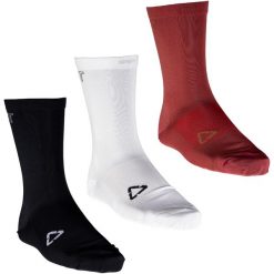 Skarpety rowerowe LEATT Socks MTB Endurance (3 pary). Białe skarpetki sportowe LEATT, bez wzorów. Za 240.80 zł.
