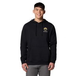 Bluza dresowa sportowa męska Trek Graphic Hoodie. Czarne bluzy bez kaptura Columbia, m, bez wzorów, z bawełny, bez kaptura. Za 279.99 zł.