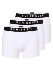 Schiesser Obcisłe bokserki pakowane po 3 szt. Mężczyźni Bawełna biały, 7. Białe bokserki Schiesser, m, bez wzorów, z bawełny. Za 189.95 zł.