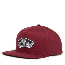 Czapka z daszkiem Vans. Czerwone czapki z daszkiem Vans, bez wzorów. Za 99.99 zł.