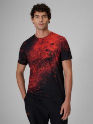 4F Koszulka treningowa szybkoschnąca męska - pomarańczowa XXL. Brązowe t-shirty 4F, m, bez wzorów, z materiału, bez kołnierzyka, bez ramiączek. Za 139.99 zł.