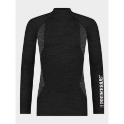 Koszulka termoaktywna męska Poederbaas Technical Longsleeve. Czarne bielizna termoaktywna POEDERBAAS, na zimę, m, bez wzorów, z elastanu, bez ramiączek, narciarskie. Za 216.99 zł.