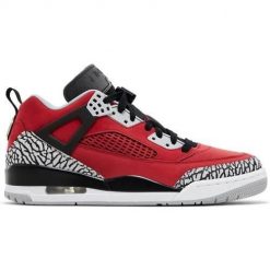 Buty do chodzenia męskie Nike Air Jordan Spizike Low. Czerwone buty sportowe casual Nike, bez wzorów, z gumy, bez zapięcia, nike air jordan. Za 974.00 zł.
