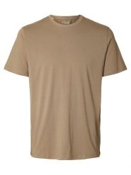 SELECTED HOMME Koszulka w kolorze beżowym rozmiar: L. Brązowe bezrękawniki Selected Homme, l, bez wzorów, z bawełny, bez kołnierzyka, bez ramiączek. Za 57.47 zł.