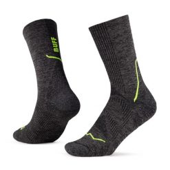 Skarpety BUFF Dryflx Crew. Czarne skarpety Buff, bez wzorów, z elastanu. Za 88.99 zł.