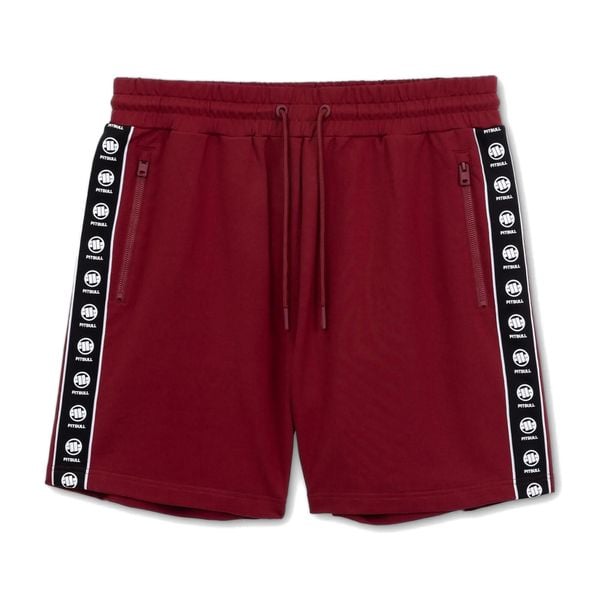 Spodenki męskie Pitbull Tape Nugget. Czerwone szorty PITBULL, l, bez wzorów, sportowe. W wyprzedaży za 119.99 zł.