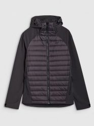 4F Kurtka softshellowa w kolorze antracytowym rozmiar: S. Czarne kurtki outdoor i hardshell 4F, m, bez wzorów, bez kaptura. Za 137.99 zł.