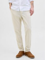 Jack & Jones Chinosy Stace 12248604 Écru Tapered Fit. Eleganckie spodnie Jack & Jones, m, ze lnu. Za 269.99 zł.