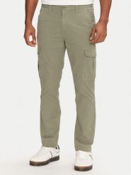 Tommy Jeans Spodnie materiałowe Austin DM0DM20281 Zielony Regular Fit. Zielone spodnie materiałowe Tommy Jeans, m, bez wzorów, z bawełny. Za 249.99 zł.