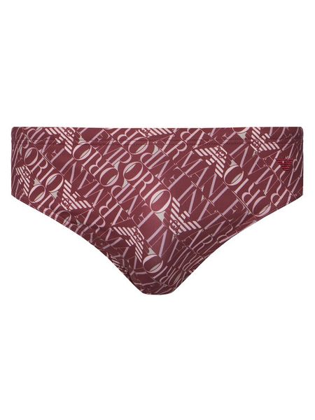 Emporio Armani Kąpielówki EM000575 AF20437 F5034 Czerwony ciemny. Czerwone kąpielówki Emporio Armani, l, bez wzorów, z syntetyku. Za 279.99 zł.