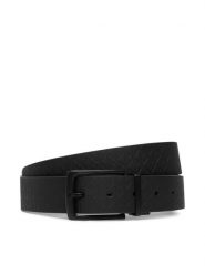 Calvin Klein Pasek Pin Buckle Rbr Aop 35Mm Adj/Rev LV04D7135G Czarny. Czarne paski CALVIN KLEIN, bez wzorów, ze skóry. Za 289.99 zł.