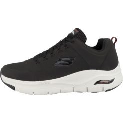 Buty do chodzenia męskie Skechers Arch Fit. Białe buty sportowe casual Skechers, bez wzorów, z materiału, bez zapięcia. Za 387.00 zł.