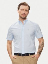 Tommy Hilfiger Koszula MW0MW33809 Błękitny Regular Fit. Niebieskie koszule Tommy Hilfiger, m, bez wzorów, z bawełny, bez kołnierzyka, bez ramiączek. Za 179.99 zł.