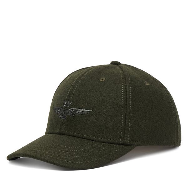 Czapka z daszkiem Aeronautica Militare. Zielone czapki z daszkiem Aeronautica Militare, bez wzorów. Za 214.99 zł.