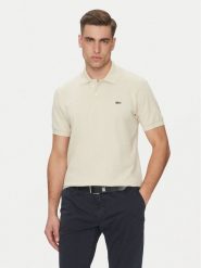 Lacoste Polo L1264 Beżowy Classic Fit. Brązowe koszulki polo LACOSTE, l, bez wzorów, z bawełny, bez kołnierzyka, bez ramiączek. Za 279.99 zł.