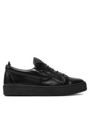 GIUSEPPE ZANOTTI Sneakersy RU40035 Czarny. Czarne buty sportowe casual Giuseppe Zanotti, bez wzorów, ze skóry, bez zapięcia. Za 2,399.00 zł.