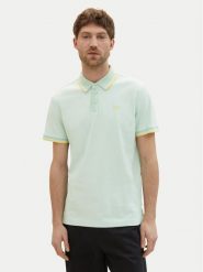 Tom Tailor Polo 1040822 Zielony Regular Fit. Zielone koszulki polo Tom Tailor, l, bez wzorów, z bawełny, bez kołnierzyka, bez ramiączek. Za 89.99 zł.