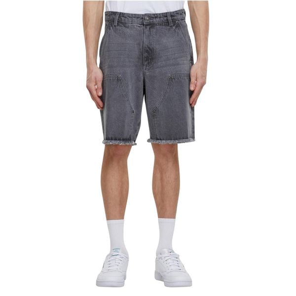 Szorty Urban Classics Open Edge Two Knee. Szare szorty Urban Classics, m, bez wzorów, z bawełny. Za 173.50 zł.