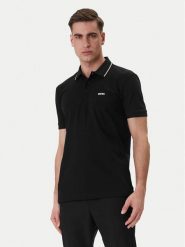 BOSS Polo Birdie Paule 50559365 Czarny Slim Fit. Czarne koszulki polo sportowe Boss, l, bez wzorów, z bawełny, bez kołnierzyka, bez ramiączek. Za 499.99 zł.