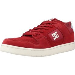 Buty DC MANTECA 4 S Bordeaux. Czerwone buty turystyczne DC Shoes, bez wzorów, ze skóry, bez zapięcia, na fitness i siłownię. Za 221.99 zł.
